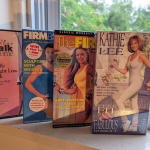 NWT Workout DVDThe Firm 2, Kathie Lee 1, Leslie Sansone 1, workout VHS 5, sealed